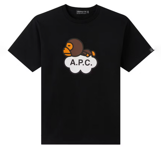 Bape Kids x A.P.C. Milo Tee Black Size 130 K