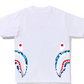 Bape Kids ABC Camo Side Shark Tee White & Blue Size 130 K