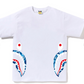 Bape Kids ABC Camo Side Shark Tee White & Blue Size 130 K