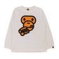 Bape Kids Milo Pizza L/S Tee White Size 130 K