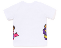 Bape Kids Glow In The Dark Bone Dinosaur Tee White Size 120 K