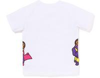 Bape Kids Glow In The Dark Bone Dinosaur Tee White Size 110 K
