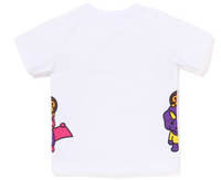 Bape Kids Glow In The Dark Bone Dinosaur Tee White Size 100 K