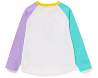 Bape Kids Baby Milo Donuts Raglan L/S Tee White Size 130 K