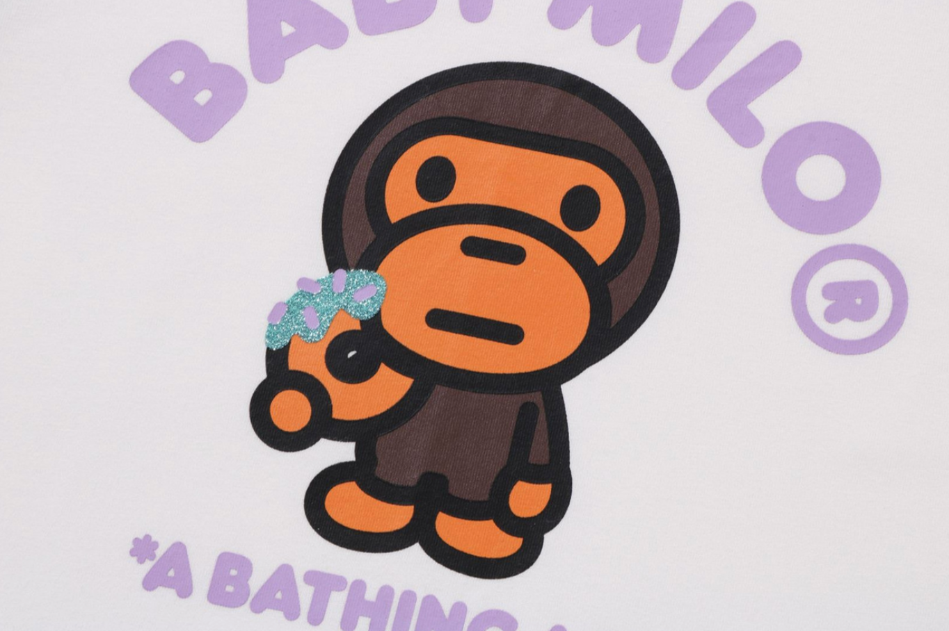 Bape Kids Baby Milo Donuts Raglan L/S Tee White Size 130 K