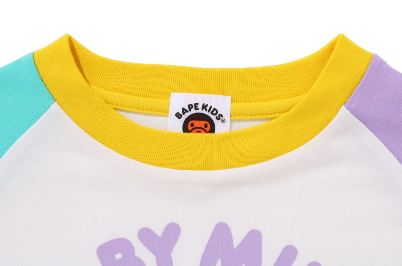 Bape Kids Baby Milo Donuts Raglan L/S Tee White Size 130 K