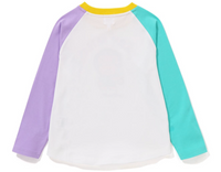 Bape Kids Baby Milo Donuts Raglan L/S Tee White Size 100 K