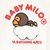 Bape Kids Baby Milo Sleep On Cloud L/S Tee White Size 100 K