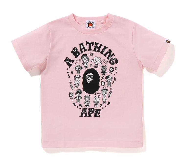 Bape Kids x Chocomoo Tee Pake Set Pink Size 130 K
