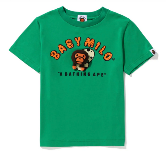 Bape Kids Baby Milo Plush Doll In An Egg Tee Green Size 120 K