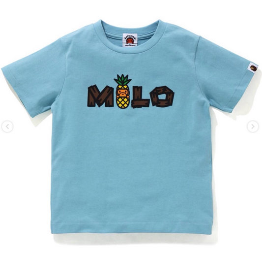 Bape Kids Baby Milo Pineapple Tee Blue Size 130 K