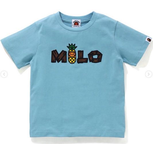 Bape Kids Baby Milo Pineapple Tee Blue Size 120 K