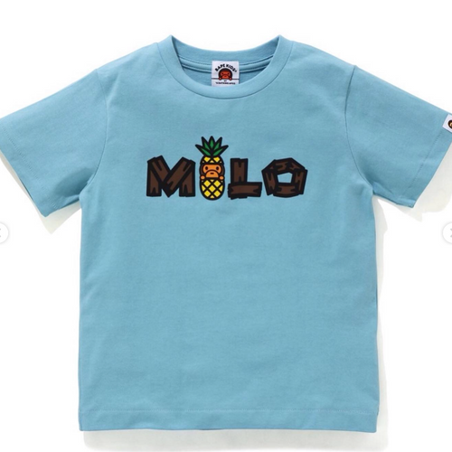 Bape Kids Baby Milo Pineapple Tee Blue Size 120 K
