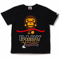 Bape Kids Baby Milo Black Goal T-Shirt Size 90