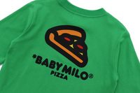 Bape Kids Baby Milo Pizza L/S Tee Green Size 130 K