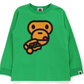 Bape Kids Baby Milo Pizza L/S Tee Green Size 120 K