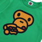 Bape Kids Baby Milo Pizza L/S Tee Green Size 120 K