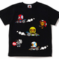 Bape Kids Baby Milo Black Racing T-Shirt #7 Size 90