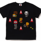 Bape Kids Baby Milo Black Racing T-Shirt #5 Size 90