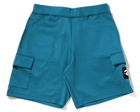 Bape Wide Fit Double Knit Blue Cargo Shorts Size Large