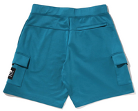 Bape Wide Fit Double Knit Blue Cargo Shorts Size Large