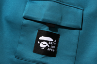 Bape Wide Fit Double Knit Blue Cargo Shorts Size Large