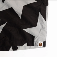 Bape Bapesta Pattern Black Beach Shorts Size XL