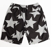 Bape Bapesta Pattern Black Beach Shorts Size XL