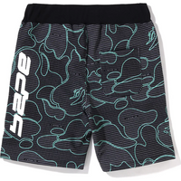Bape Code Camo Black Sweat Shorts Size Medium