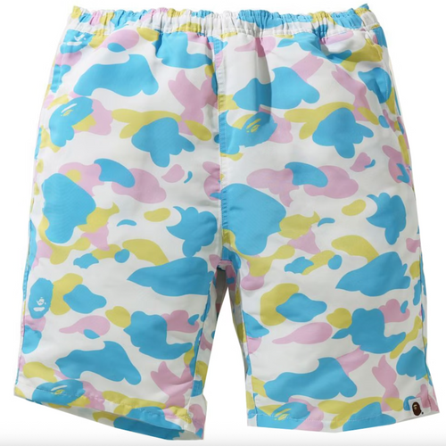 Bape Multi-Color Camo Track Shorts Size XXL