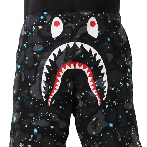 Bape Shark Space Camo Sweatshorts Size Medium