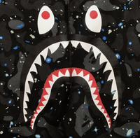 Bape Shark Space Camo Sweatshorts Size Medium