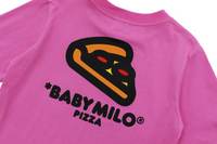 Bape Kids Baby Mllo Pizza L/S Tee Pink Size 130 K
