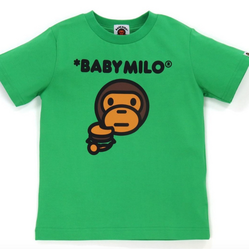 Bape Kids Baby Milo Hamburger Tee Green Size 130 K