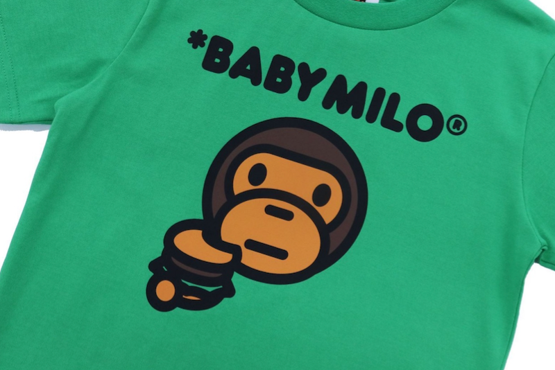 Bape Kids Baby Milo Hamburger Tee Green Size 130 K