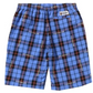 Bape Blue/Red Logo Check Sweat Shorts Size Medium