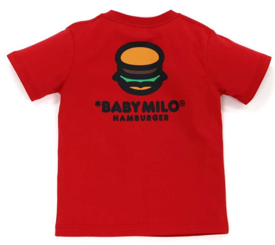 Bape Kids Baby Milo Hamburger Tee Red Size 130 K
