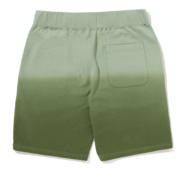 BAPE Gradation Green Sweat Shorts Size XL