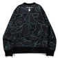 Bape Text Code Camo Black Crewneck Sweater Size Medium