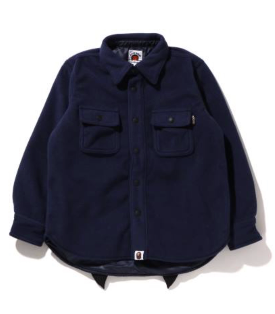 Bape Kids Shark Patch Jacket Navy Size 110 K