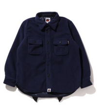 Bape Kids Shark Patch Jacket Navy Size 110 K