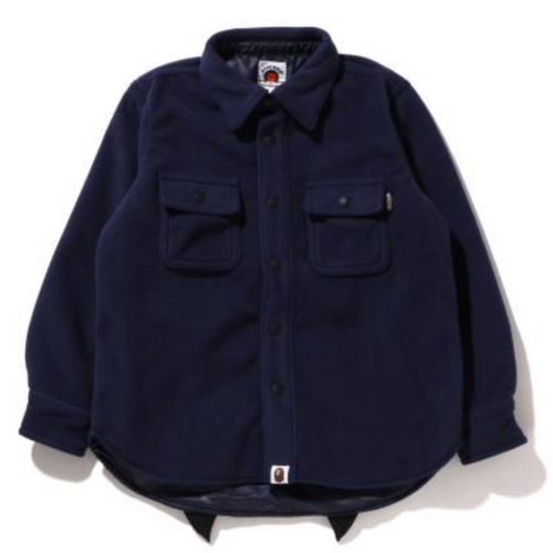 Bape Kids Shark Patch Jacket Navy Size 110 K