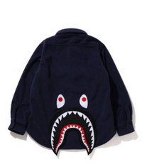 Bape Kids Shark Patch Jacket Navy Size 110 K