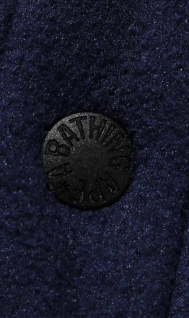 Bape Kids Shark Patch Jacket Navy Size 110 K