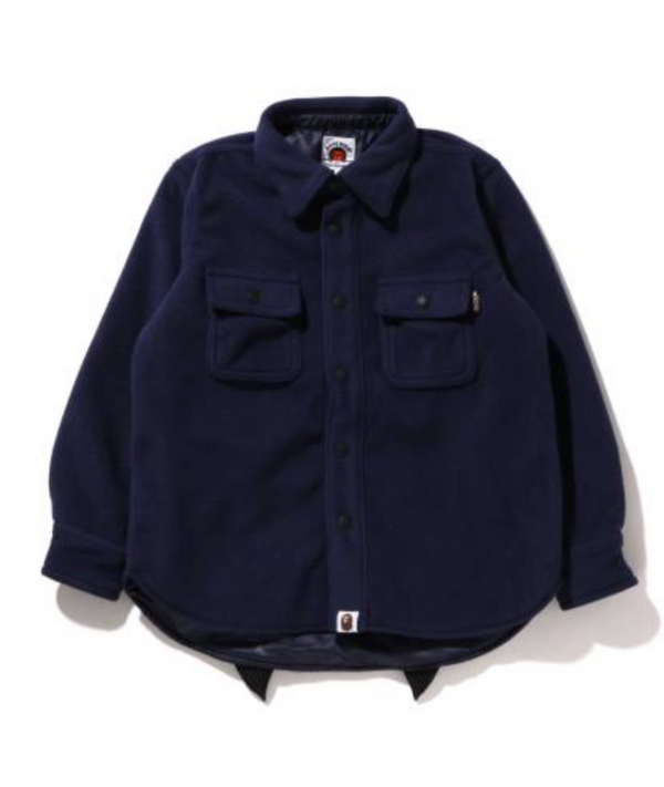 Bape Kids Shark Patch Jacket Navy Size 120 K