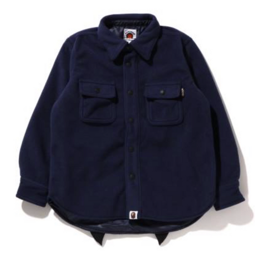 Bape Kids Shark Patch Jacket Navy Size 120 K