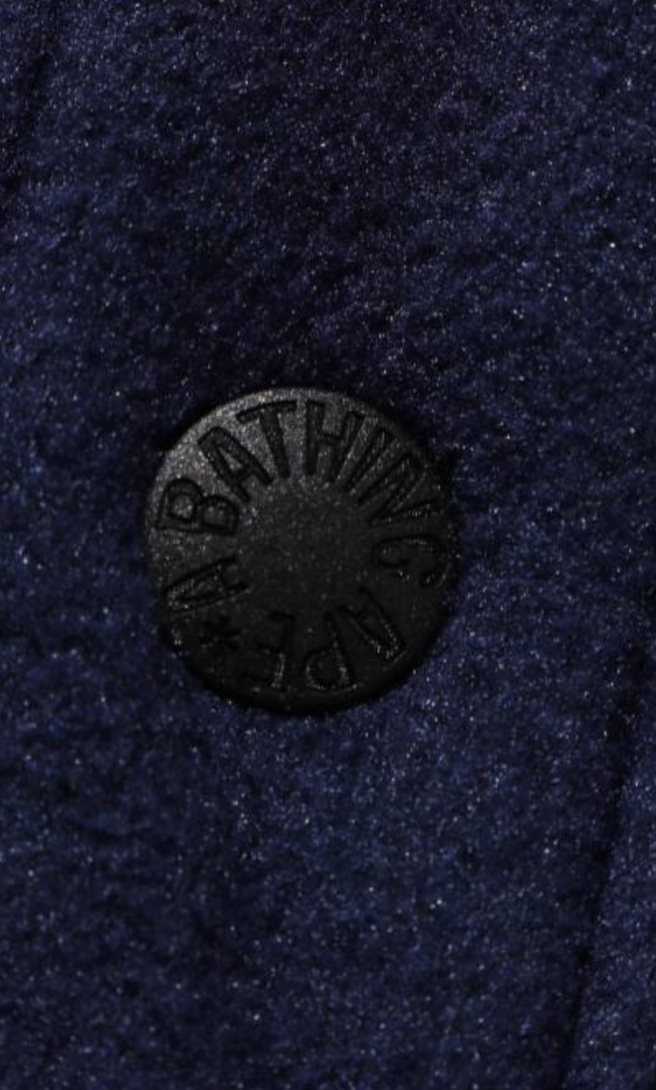 Bape Kids Shark Patch Jacket Navy Size 120 K