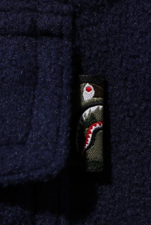 Bape Kids Shark Patch Jacket Navy Size 120 K