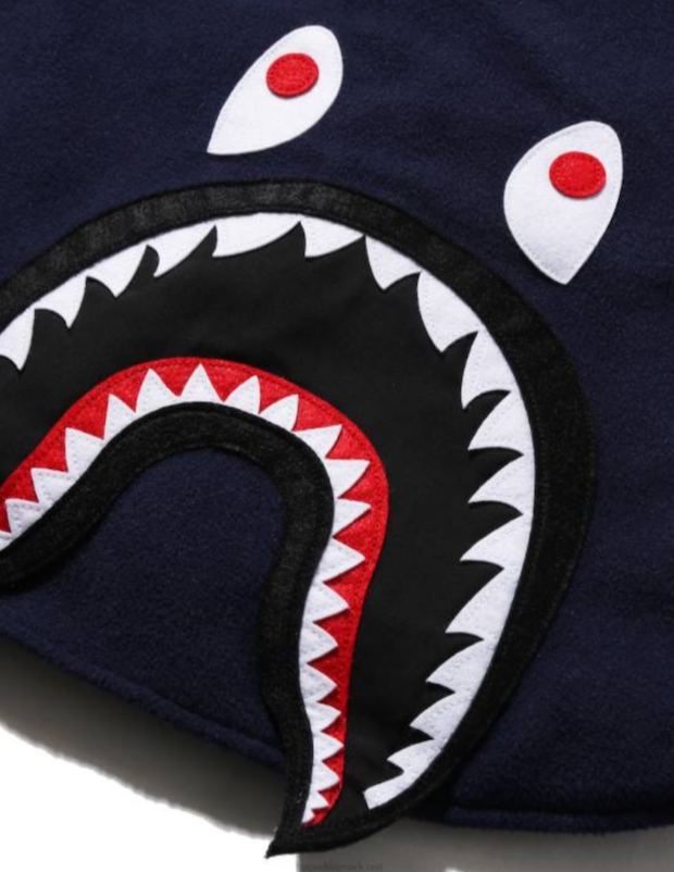 Bape Kids Shark Patch Jacket Navy Size 120 K