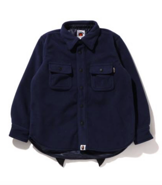 Bape Kids Shark Patch Jacket Navy Size 130 K